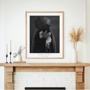 Elegante Paare Neu verheiratetes modernes Foto Hoc Poster