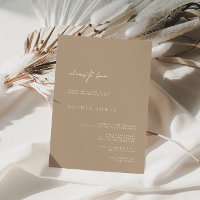 Elegante Pale Taupe Modernes Brautparty