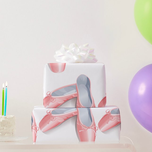 Elegante Paletten Niedlich Girly Dance Shoes Geschenkpapier (Von Creator hochgeladen)