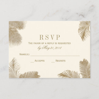 Elegante Palm RSVP-Karte RSVP Karte