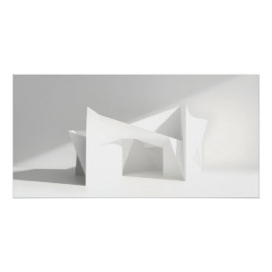 Elegante Papiergeometrie Poster
