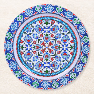 Elegante Papierserviettenhalter Runder Pappuntersetzer