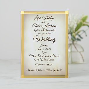 Elegante Pariser Stilfserei - Einladung Hochzeit