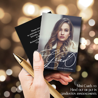 Elegante Party für kleine Fotos Begleitkarte