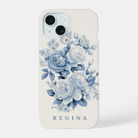 Elegante Pastel Blue Watercolor Rose Personalisier