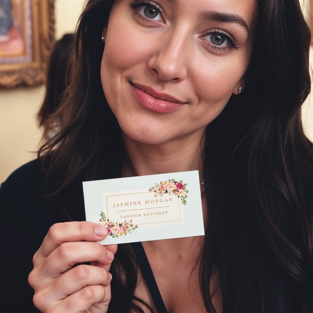 Elegante Pastel Boutique Visitenkarte (Von Creator hochgeladen)