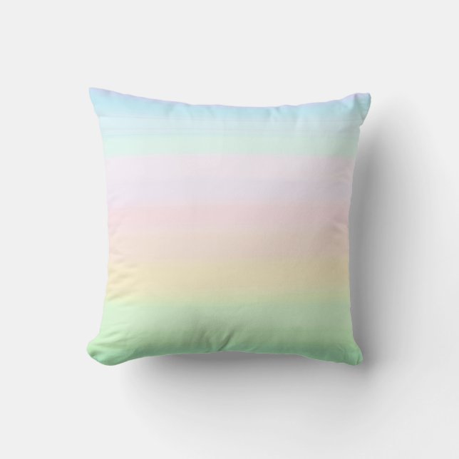 Elegante Pastel Colors Gradient Kissen (Vorderseite)