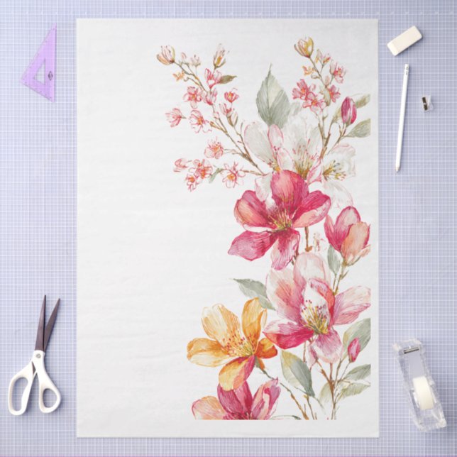 Elegante Pastel-Hütte, Core Craft & Decoupage Seidenpapier (Basteln)