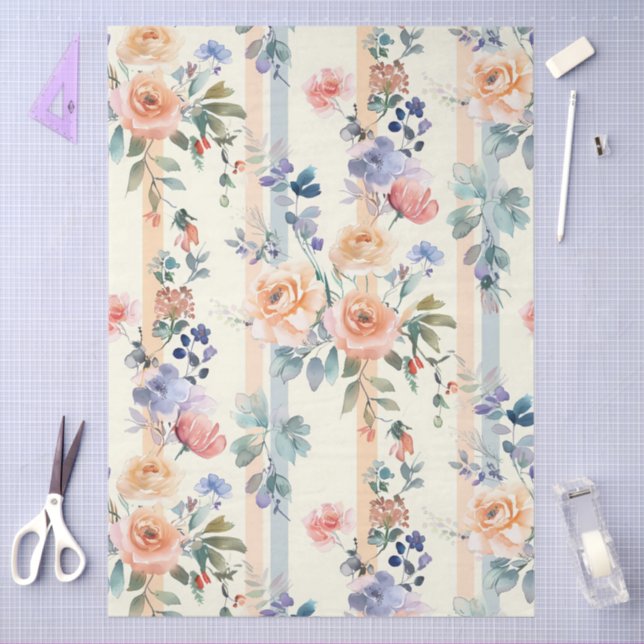 Elegante Pastel-Hütte, Core Craft & Decoupage Seidenpapier (Basteln)