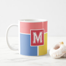 Elegante Pastel Monogram Morning Tasse
