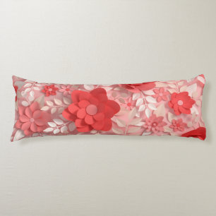 Elegante Pastel Pink Paper Blume Kissen