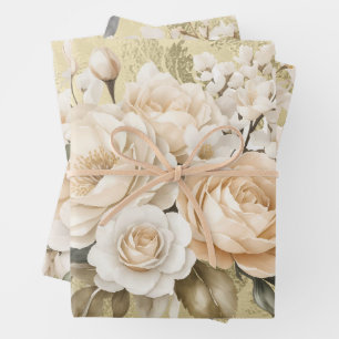 Elegante Pastel Watercolor Geschenkpapier Set