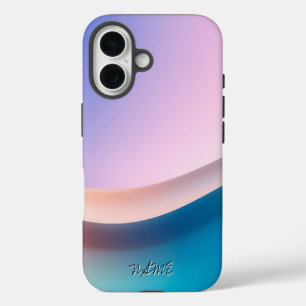 Elegante Pastel Wave Gradient iPhone 16 Hülle