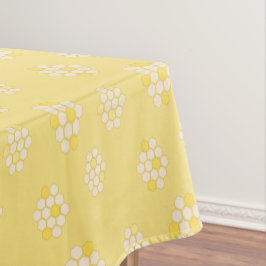 Elegante Pastel Yellow Honeycomb Babydusche Tischdecke