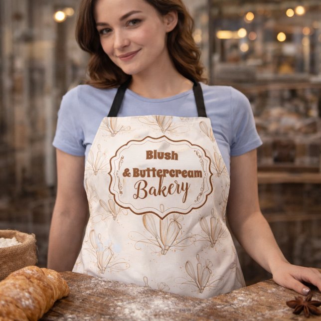 Elegante Pastell-Bäckereimarke Schürze (Von Creator hochgeladen)