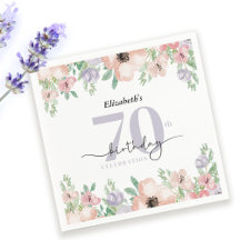 Elegante Pastell-Blumenparty zum 70. Geburtstag
