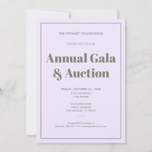 Elegante Pastell-Lavendel-Minimalist-Geschäftsvera Einladung