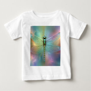 Elegante Pastell-Libellen-Fraktal-Kunst, Baby T-shirt
