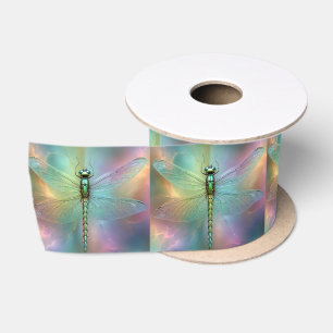 Elegante Pastell-Libellen-Fraktal-Kunst, Satinband