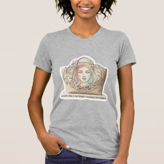 Elegante Pastell-Muse Florale Linienkunst-Ästhetik T-Shirt