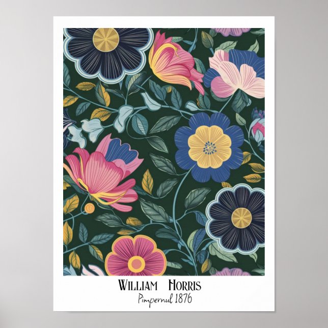Elegante pastellfarbene Frühlingsblumen #8 Poster (Vorne)