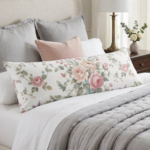 Elegante Pastellrosen im Shabby-Chic-Stil Seitenschläferkissen