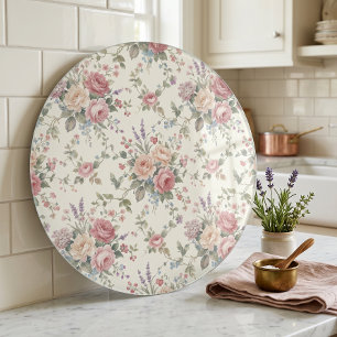 Elegante Pastellrosen Shabby Chic Schneidebrett
