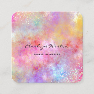 Elegante Pastels Business Card Quadratische Visitenkarte