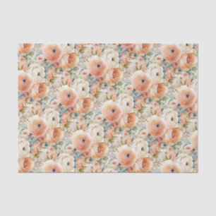 Elegante Peach Cream Seidenpapier