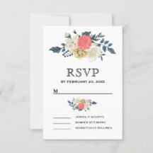 Elegante Peach Floral Wedding