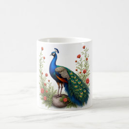 Elegante Peacock Coffee Tasse