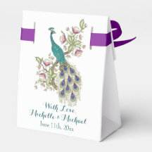 Elegante Peacock GASTGESCHENK HOCHZEIT BOXES