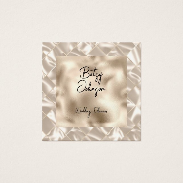Elegante Pearl Foil Business Card (Vorderseite)