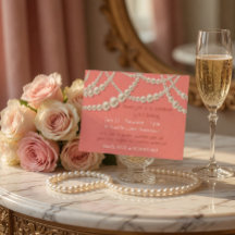 Elegante Pearl-Geburtstags-Dinner-Einladung