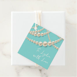 Elegante Pearl-Geschenkmarke - "To (Name), With Li Geschenkanhänger