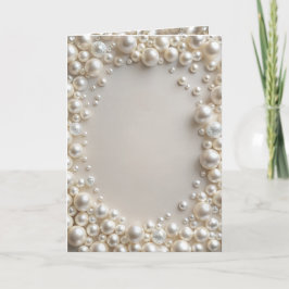 Elegante Pearls Bridal Dusche Einladung
