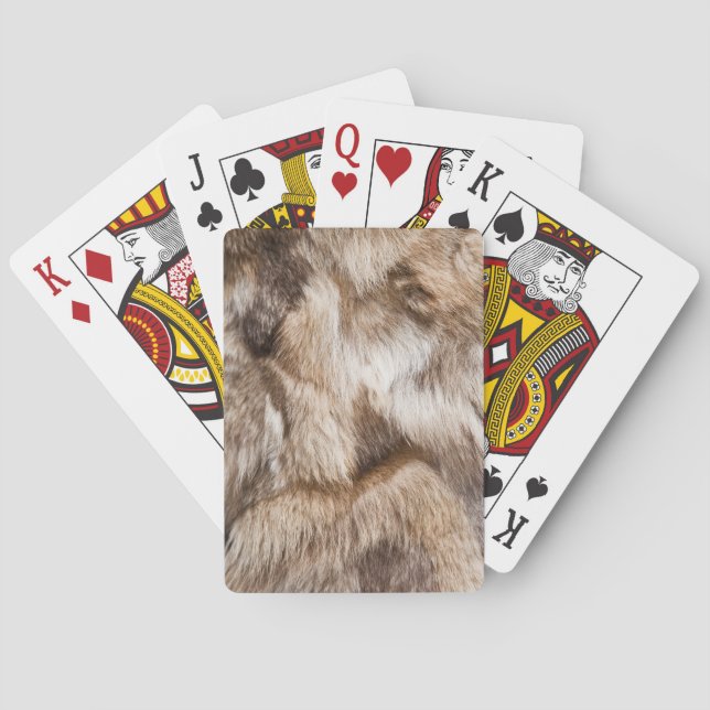 Elegante Pelzstruktur Spielkarten (Rückseite)