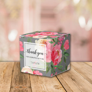 Elegante Peonies Floral Geschenkschachtel