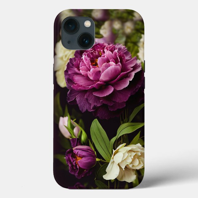 Elegante Peonies & Rose - Fall Case-Mate iPhone Hülle (Rückseite)