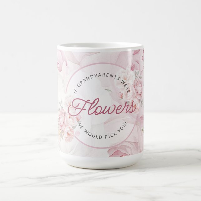 Elegante Peony Blume Großeltern Wir wählen Sie aus Kaffeetasse (Mittel)