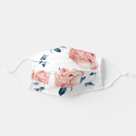 Elegante Peony Mask Mund-Nasen-Maske Aus Stoff