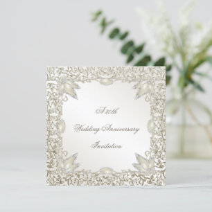 Elegante Perle 30. Hochzeitstag Einladung