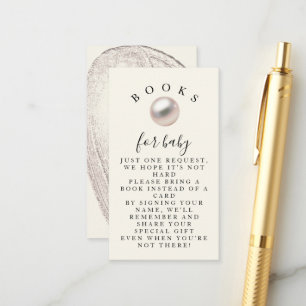 Elegante Perle Kleiner Schatz Chic Bücher für Baby Begleitkarte