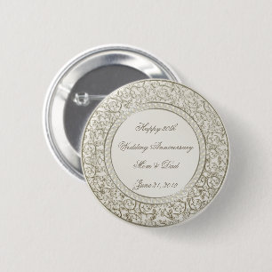 Elegante Perlen-30. Hochzeitstag Button