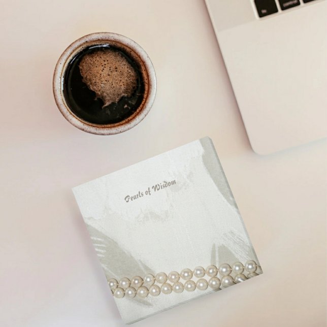 Elegante Perlen der Weisheit Post-it Klebezettel (Von Creator hochgeladen)