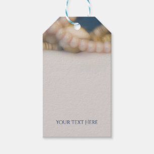 Elegante Perlen & Muscheln Tropische Strandhochzei Geschenkanhänger