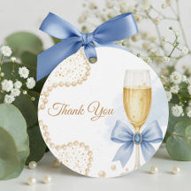 Elegante Perlen & Prosecco Brautparty-Geschenkanhä