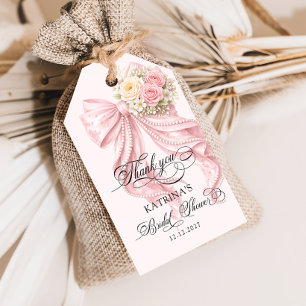 Elegante Perlen-Schleifen-Geschenkanhänger für Bra Geschenkanhänger