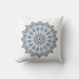 Elegante Persische Blaue Arabesken Orientalische D Kissen