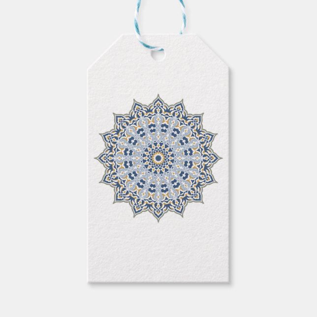 Elegante persische Dekoration Geschenkanhänger (Vorderseite)